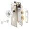 Prime-Line Mortise Keyed Lock Set with Glass Knob, Fits Doors with 2-3/8 In. Backset E 28335 - alternate 1